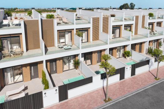 Geschakelde woningen in San Pedro del Pinatar met privé zwembad