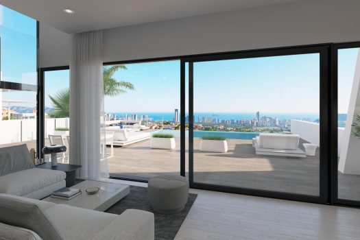 Luxe vrijstaande villa’s in Finestrat met zeezicht en infinity pool