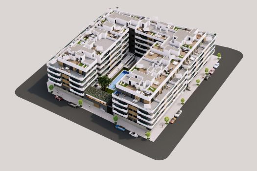Appartementen op 5 minuten van het strand in Santa Pola, Alicante.