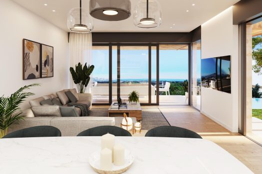 Prachtige villa’s tussen de zee en de bergen in Polop