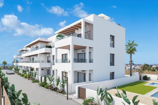 Appartementen met zicht op zee en de golfbaan in La Serena Golf, Los Alcázares