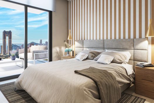 Moderne appartementen met grote terrassen in Playa de Poniente, Benidorm