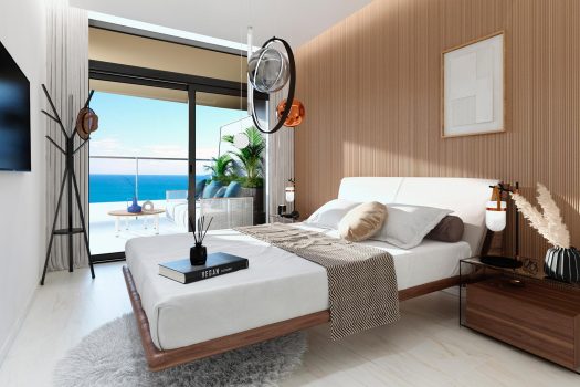 Luxe appartementen in Benidorm met zeezicht op alle verdiepingen en 50 meter van het strand