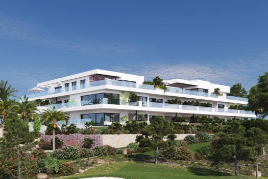 Luxe appartementen op de eerste lijn aan de golfbaan in Orihuela