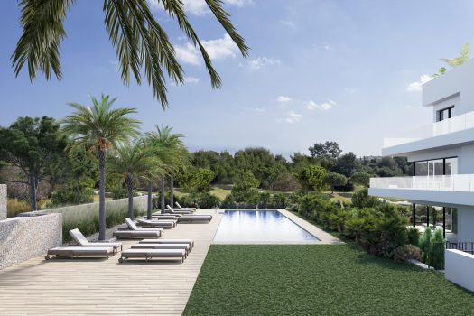 Luxe appartementen op de eerste lijn aan de golfbaan in Orihuela