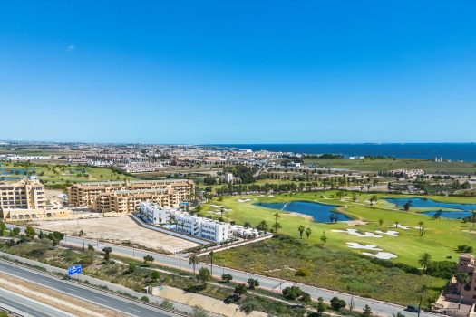 Appartementen met zicht op zee en de golfbaan in La Serena Golf, Los Alcázares