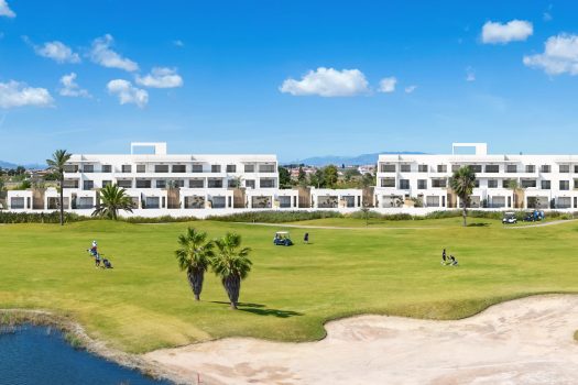 Appartementen met zicht op zee en de golfbaan in La Serena Golf, Los Alcázares