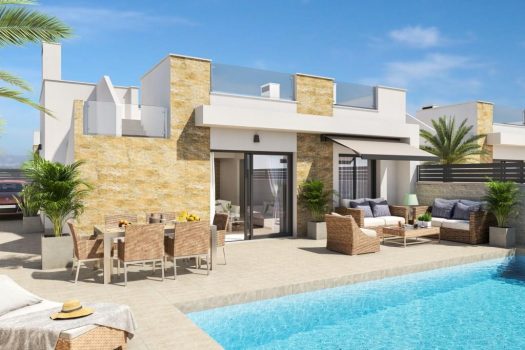 Moderne gelijkvloerse villa’s met privézwembad in Oasis La Marina