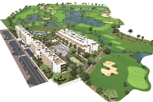 Ruime en lichte appartementen naast de golf in Torre del Rame, Los Alcázares