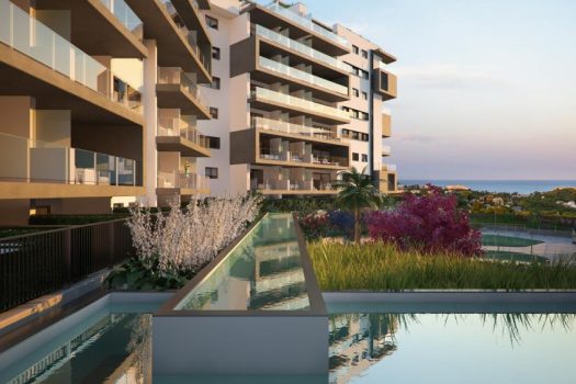 Appartement met uitzicht op zee in Orihuela Costa