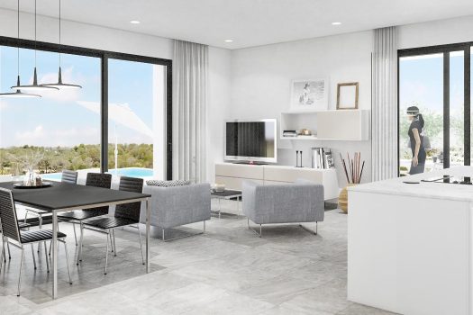 Vrijstaande villa’s met uitzicht op de golfbaan in Orihuela