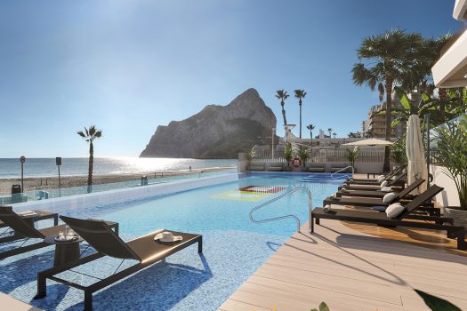 Appartementen met zeezicht in Calpe.