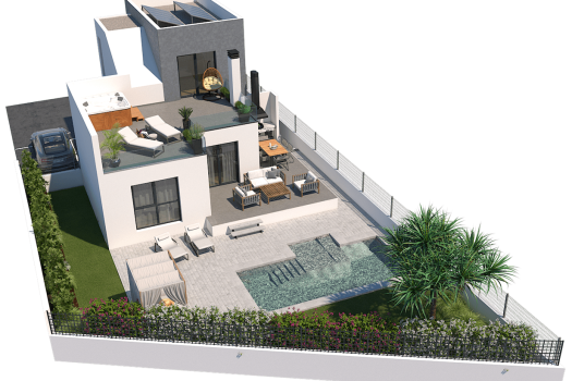 Vrijstaande villa’s op 700 meter van het strand in San Juan de Alicante