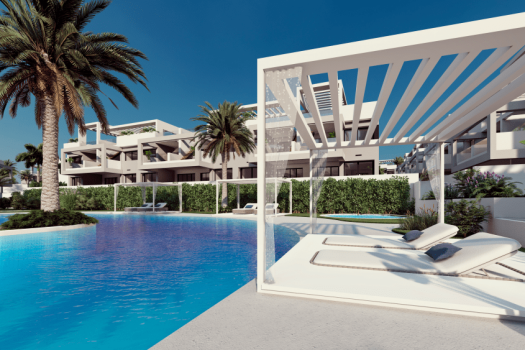Moderne appartementen naast de “Pink Lagoon” van Torrevieja