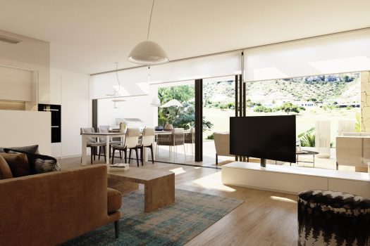 Half vrijstaande villa’s met uitzicht op de golfbaan in Monforte del Cid