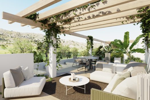 Half vrijstaande villa’s met uitzicht op de golfbaan in Monforte del Cid