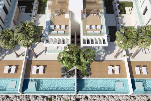 Half vrijstaande villa’s met uitzicht op de golfbaan in Monforte del Cid