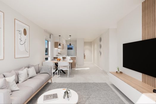 Appartementen op de tweede lijn van het strand in Torre de la Horadada