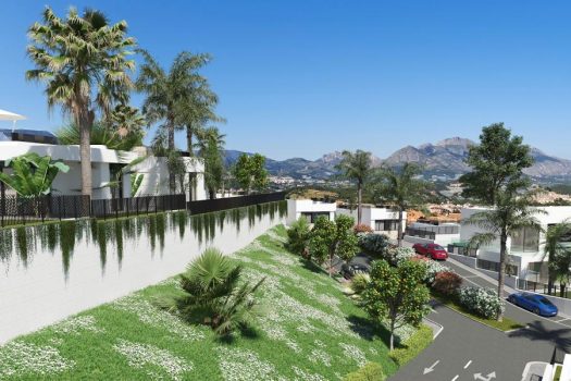 Vrijstaande villa’s in Polop met uitzicht op zee en de bergen